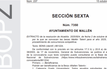Convocatoria de Becas Mallen Talent 2025